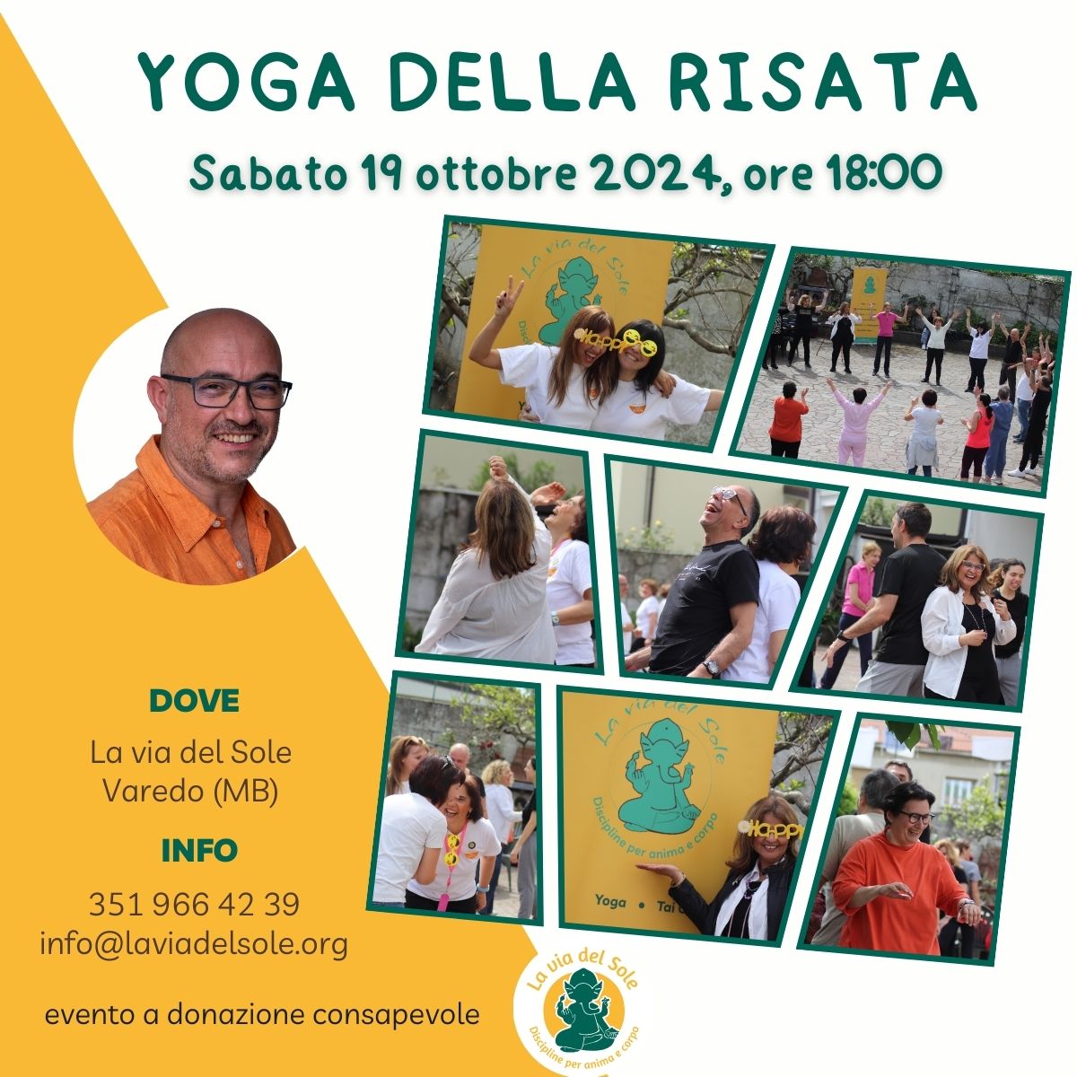 Yoga della risata a Varedo 19 ottobre 2024